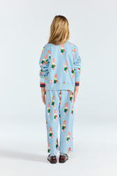 Blue Camaleon Sweatpants MODEL BACK