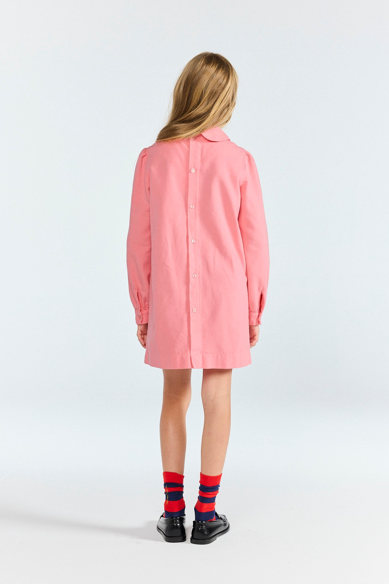 Pink Tortoise Dress MODEL BACK