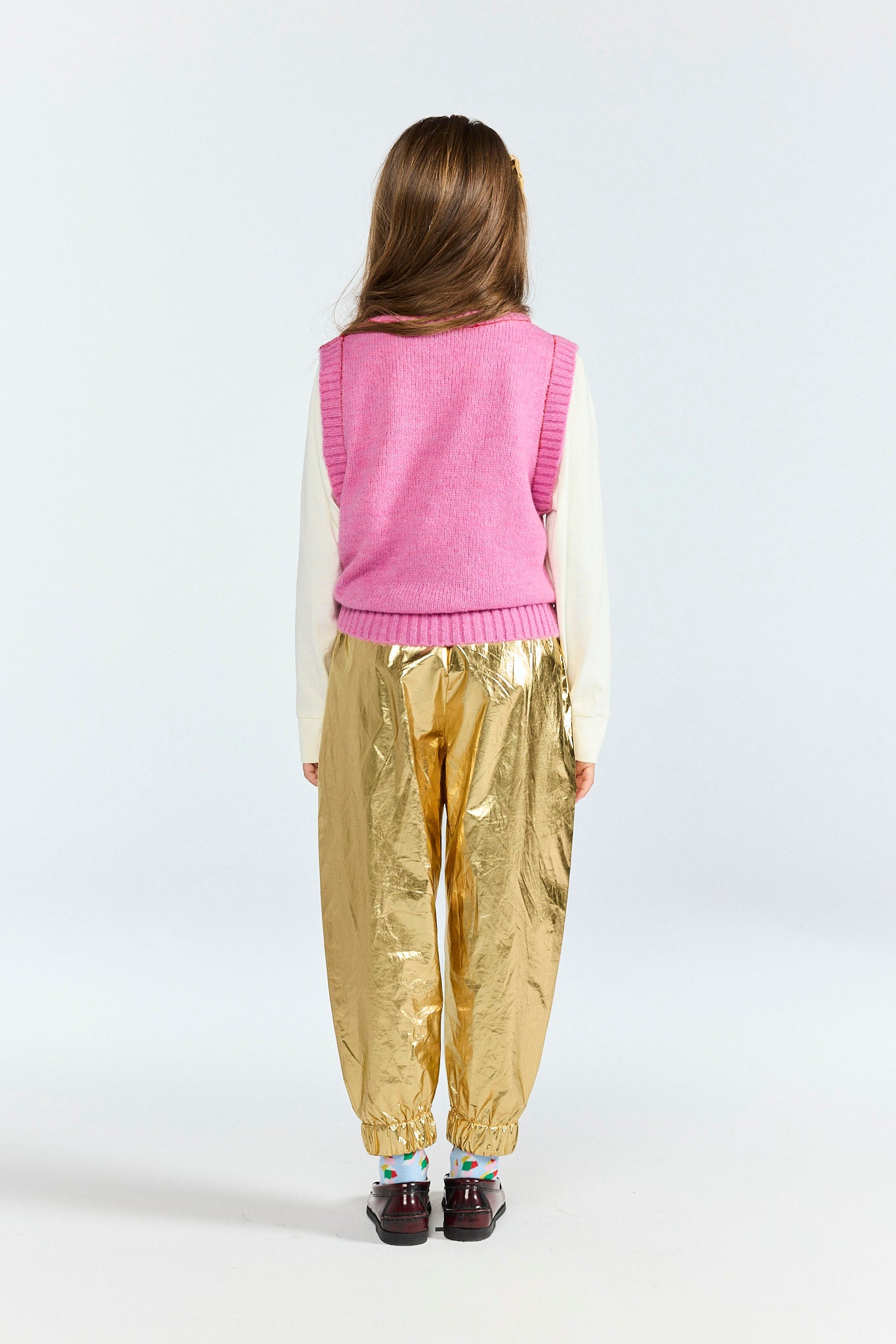 Gold Chicken Pants MODEL BACK