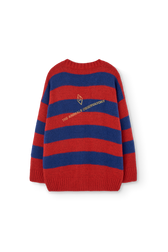 Striped Racoon Cardigan PRODUCT BACK