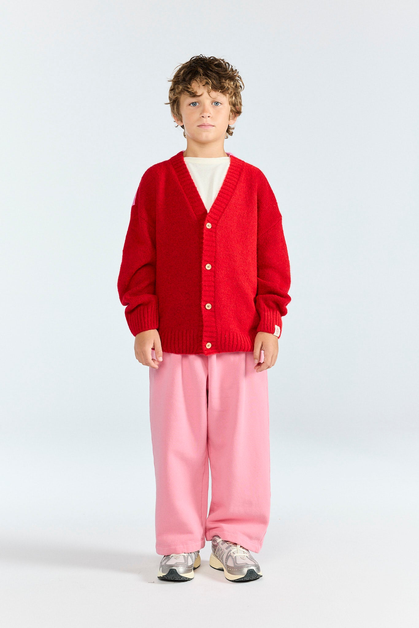 Red Racoon Cardigan MODEL FRONT