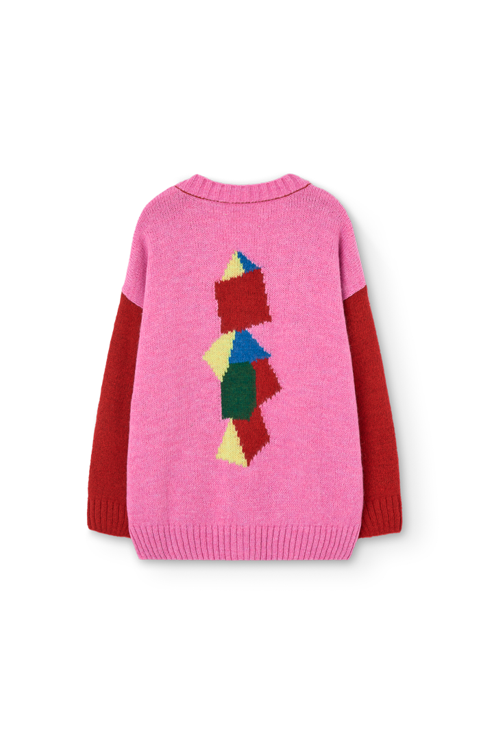 Red Racoon Cardigan PRODUCT BACK