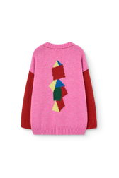 Red Racoon Cardigan PRODUCT BACK