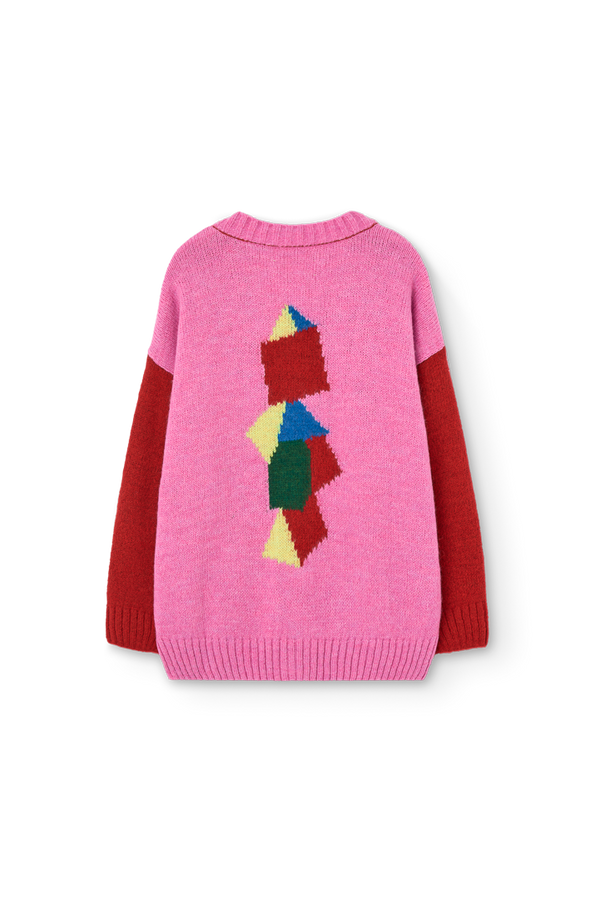 Red Racoon Cardigan PRODUCT BACK