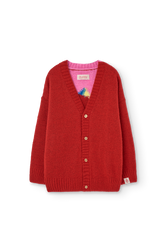 Red Racoon Cardigan PRODUCT FRONT