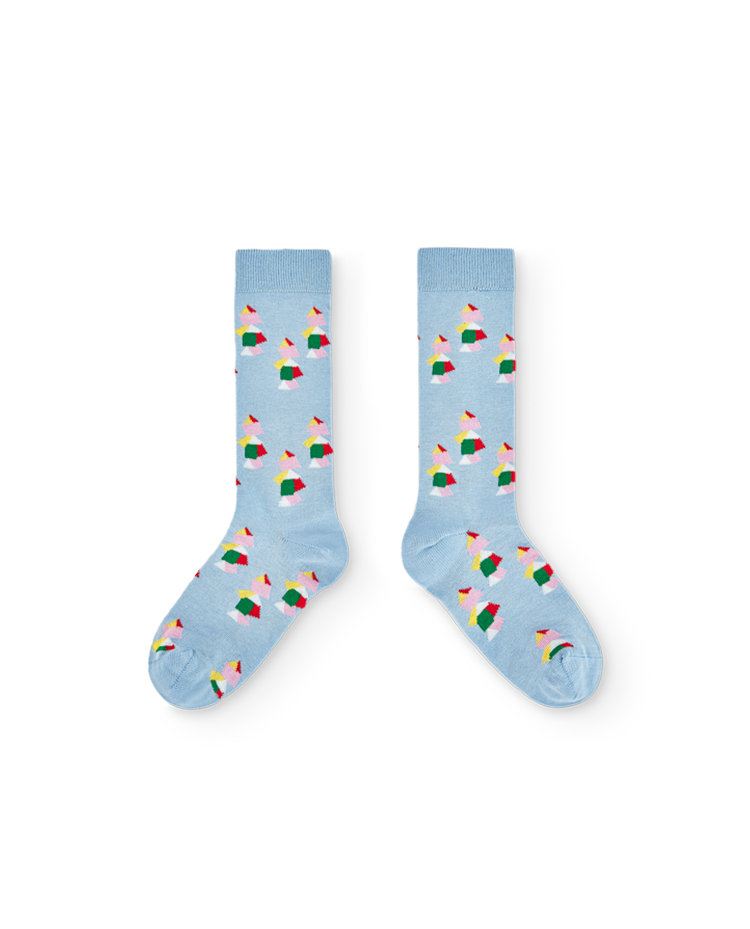 Blue Worm Socks