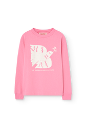 Pink Dog Long Sleeve T-shirt PRODUCT FRONT