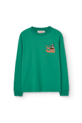 Bright Green Dog Long Sleeve T-shirt