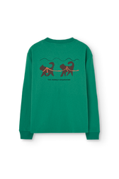 Bright Green Dog Long Sleeve T-shirt PRODUCT BACK