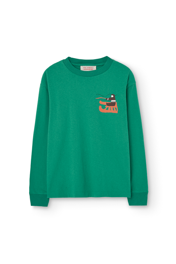 Bright Green Dog Long Sleeve T-shirt PRODUCT FRONT