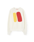 Brushstrokes Raw White Shark Sweatshirt