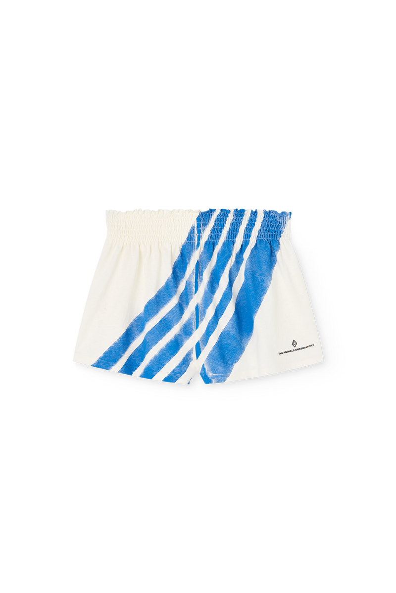 Raw White Ostrich Shorts