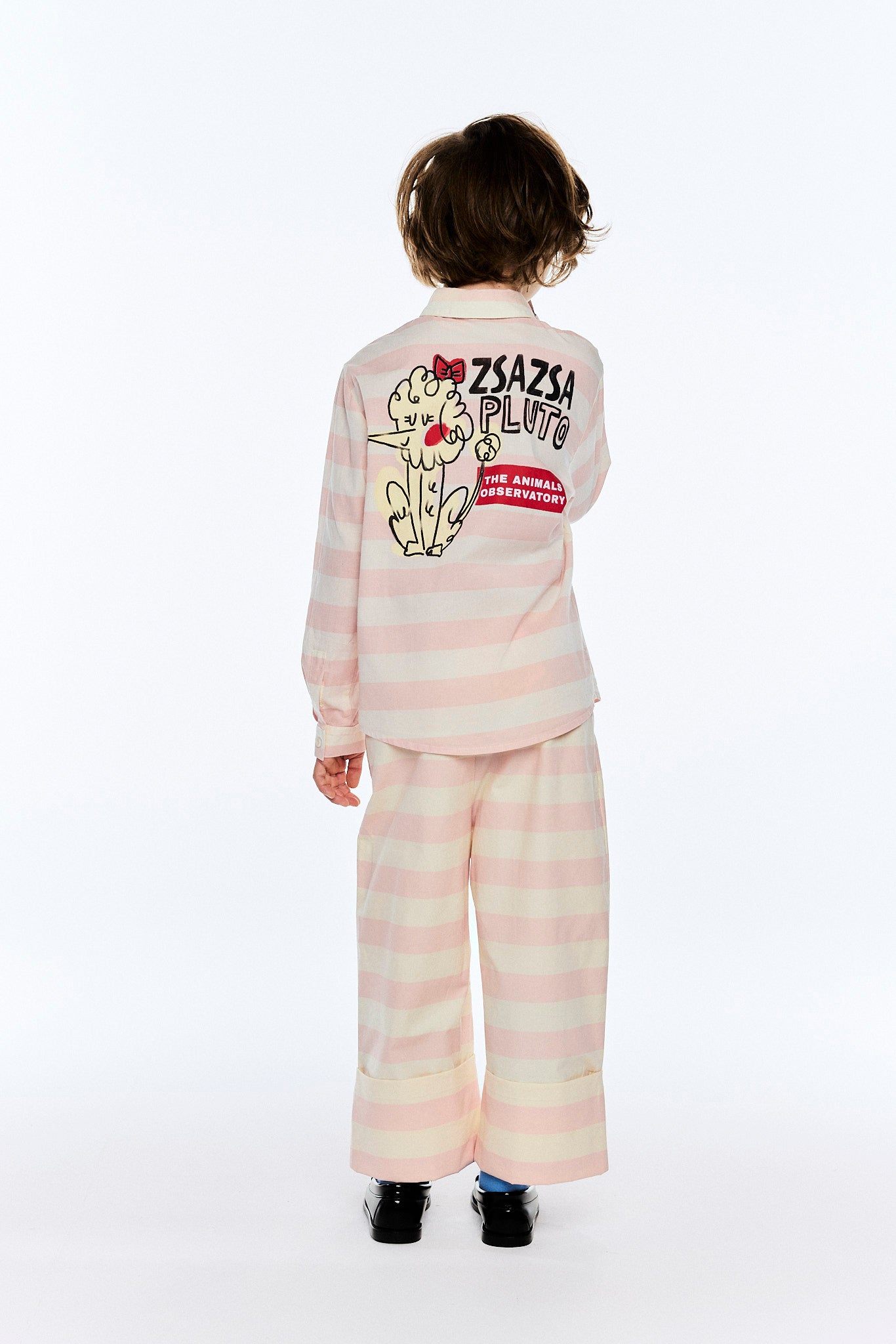 Camisa Wolf Rosa a rayas
