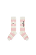 Striped Pink Worm Socks