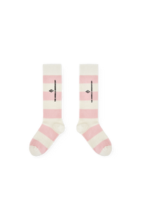 Striped Pink Worm Socks