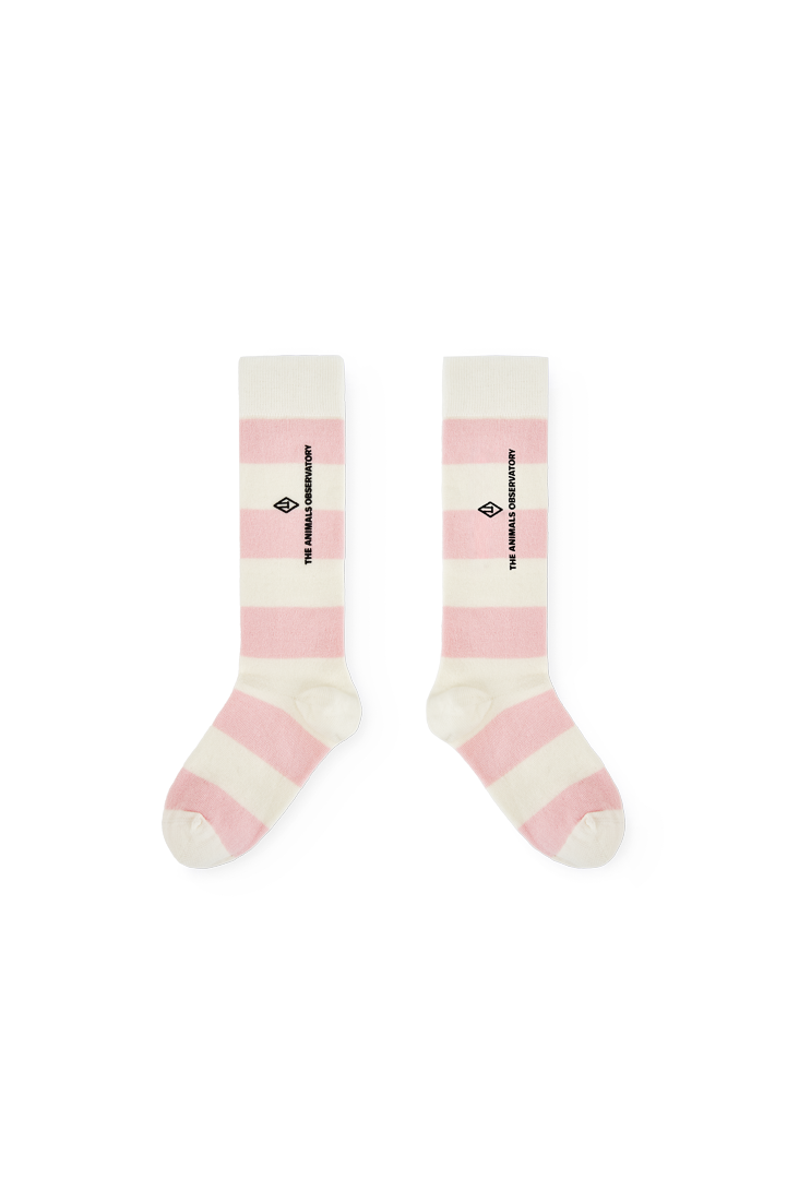 Striped Pink Worm Socks