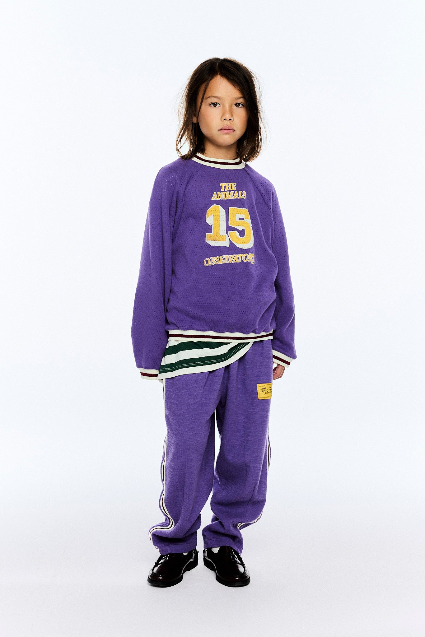 Purple Squad Long Sleeve T-shirt MODEL FRONT