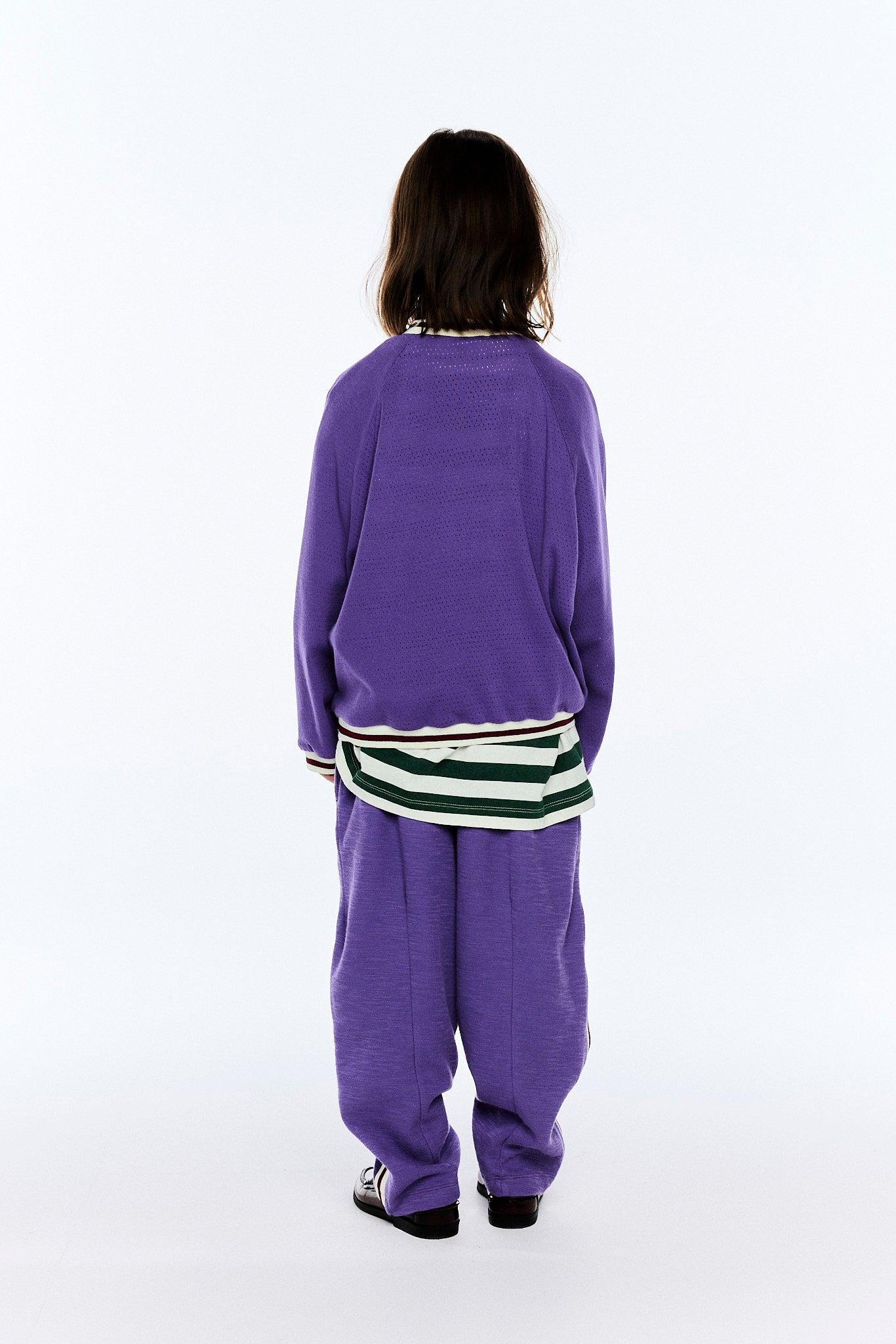 Purple Camaleon Sweatpants MODEL BACK