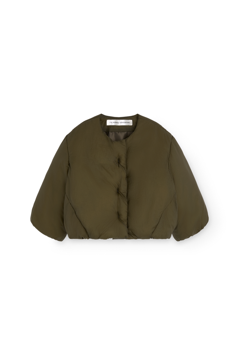 Military Green Bengal Puffer Jacket for baby
