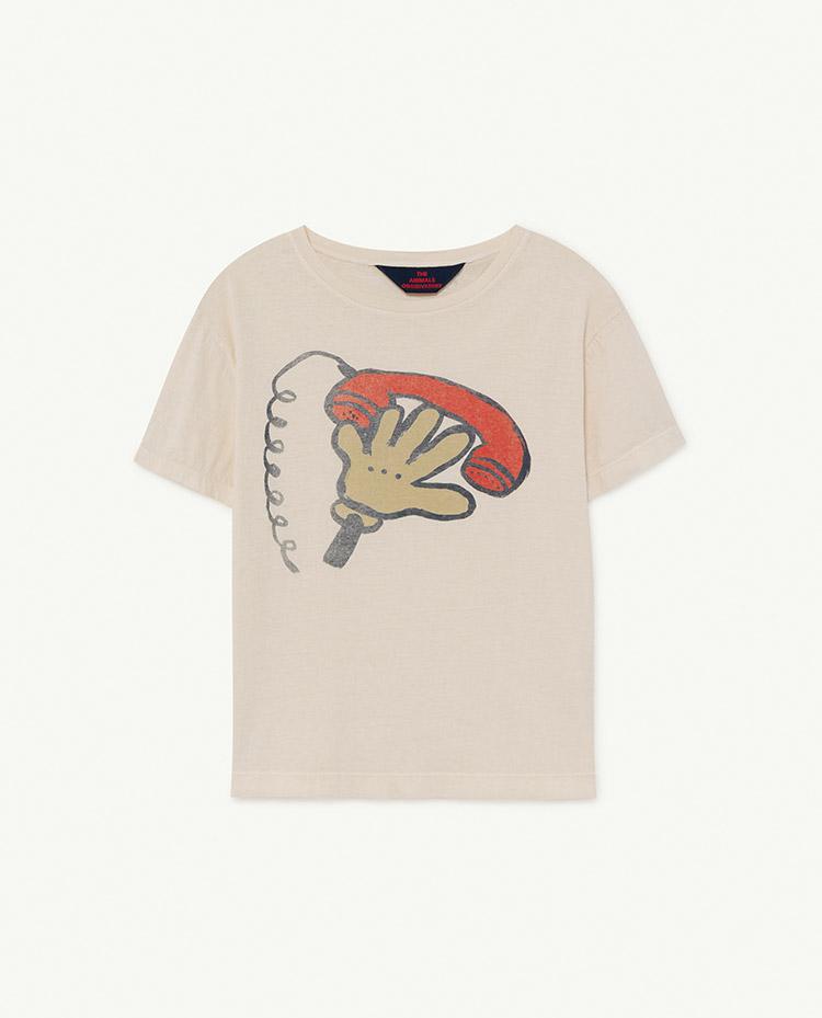 White Telephone Rooster T-Shirt COVER