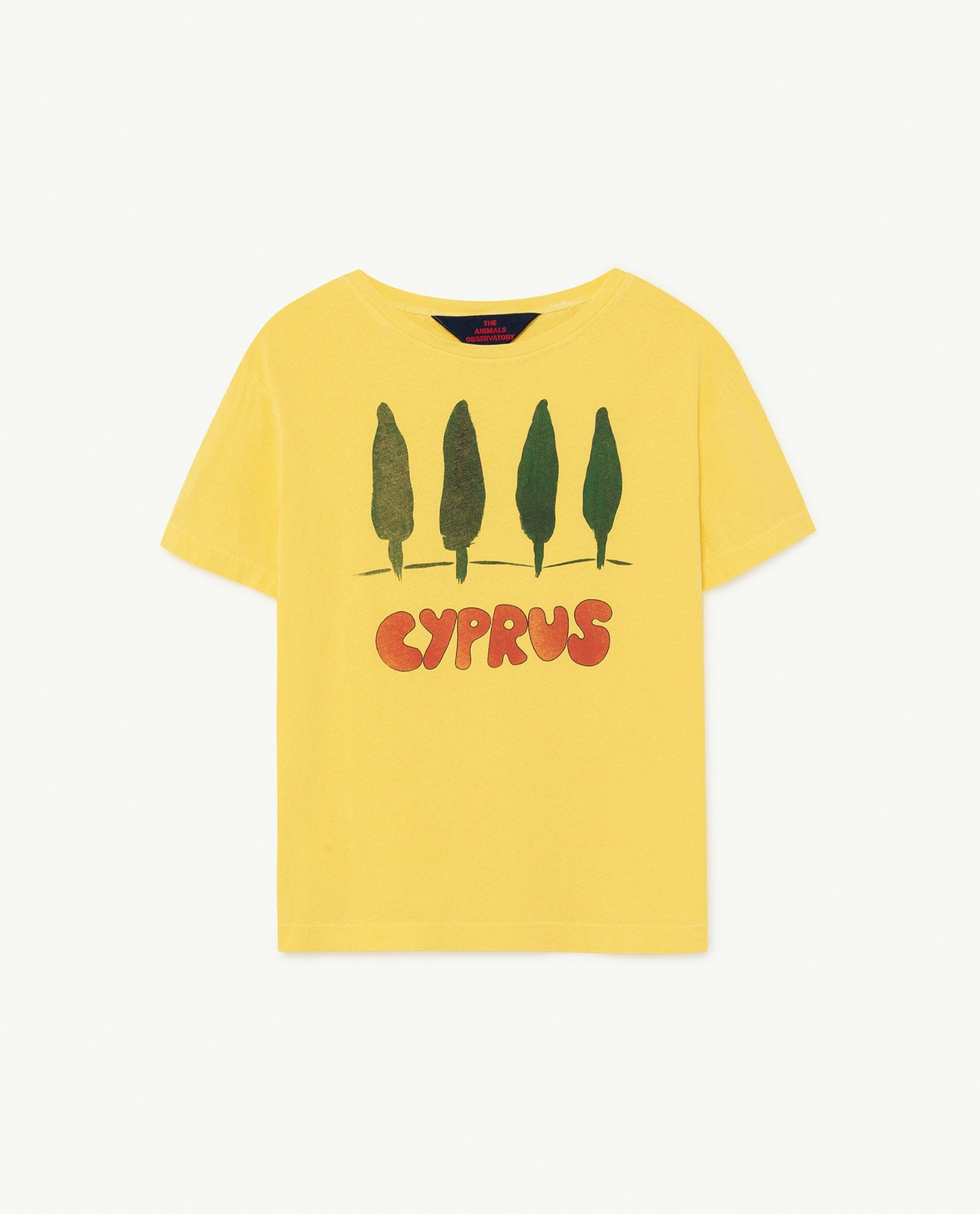 Soft Yellow Cyprus Rooster T-Shirt PRODUCT FRONT