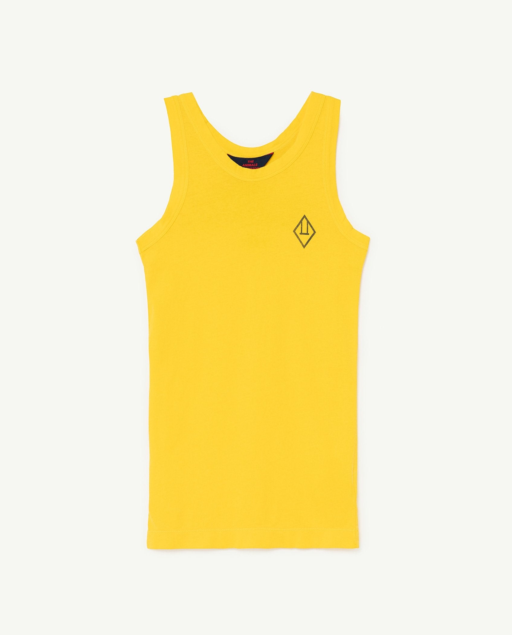 Yellow Logo Gazel Tank Dress PRODUCT FRONT