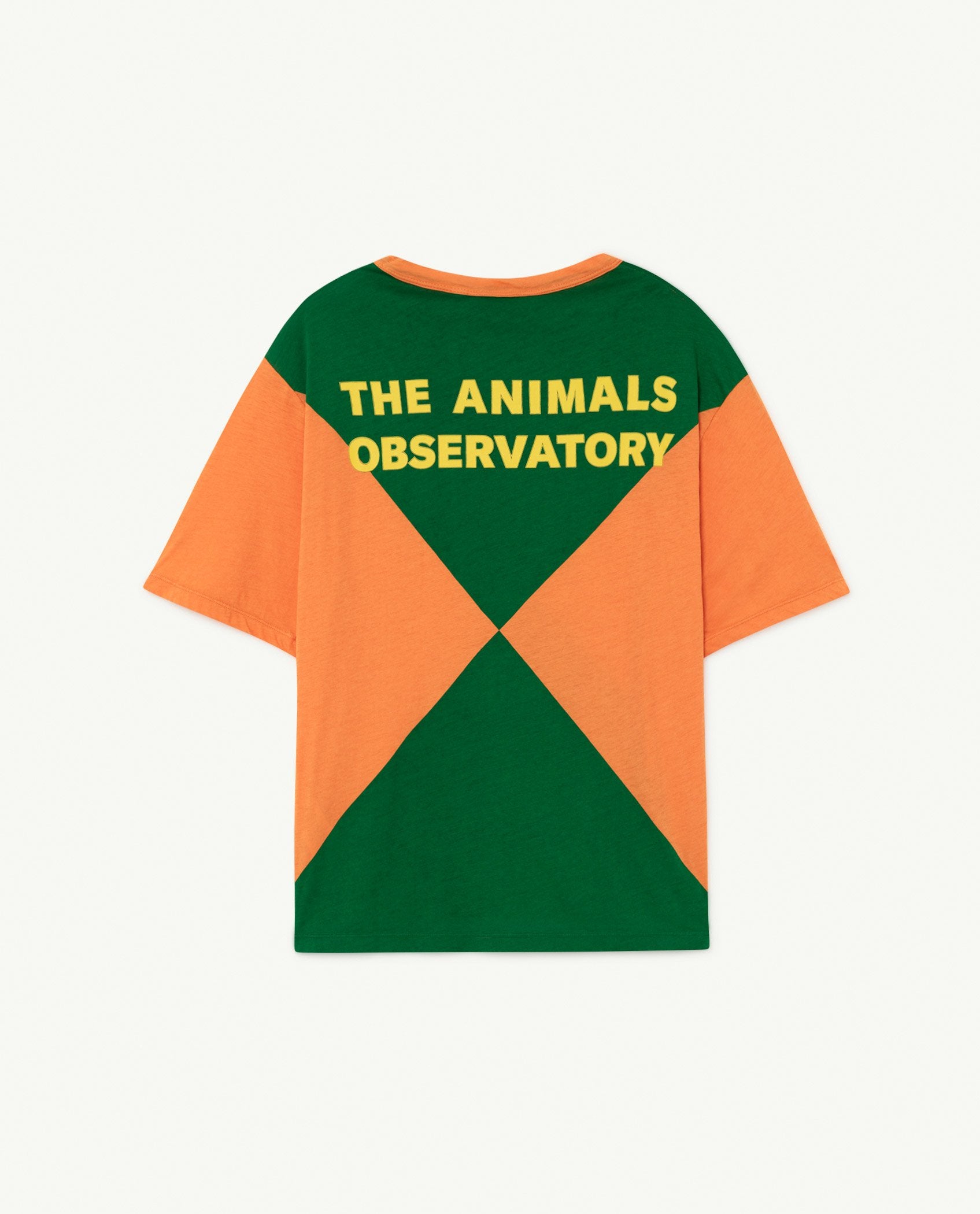 Orange Triangles Rooster Oversize T-shirt PRODUCT BACK