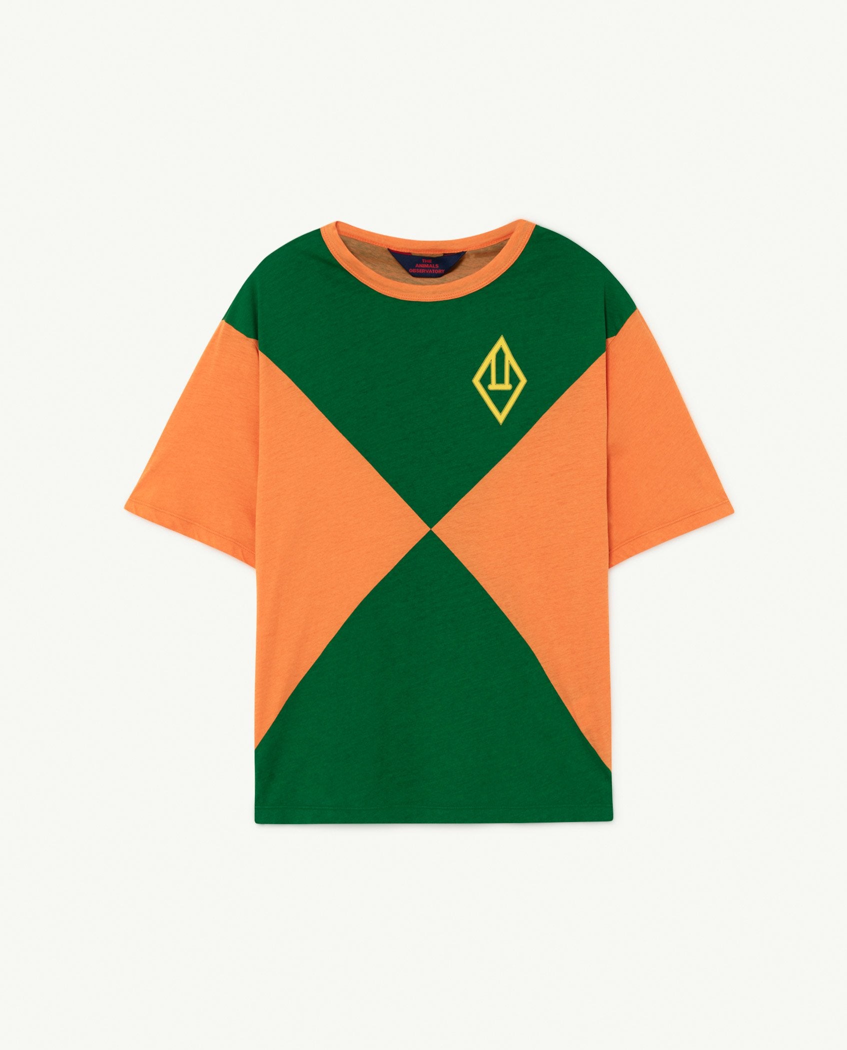 Orange Triangles Rooster Oversize T-shirt PRODUCT FRONT