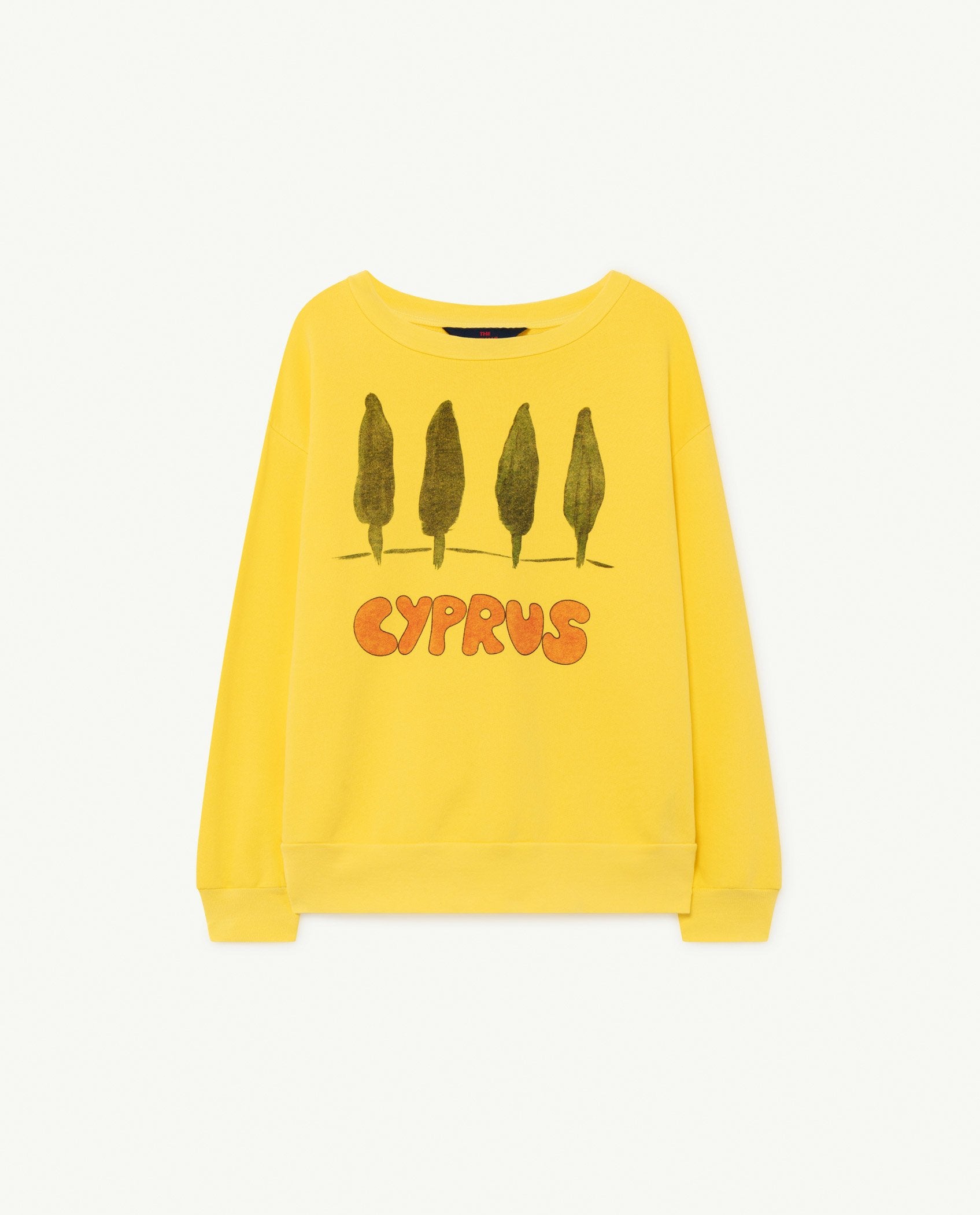 Soft Yellow Cyprus Bear Sweatshirt PRODUCT FRONT