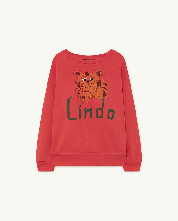 Red Lindo Bear Sweatshirt COVER