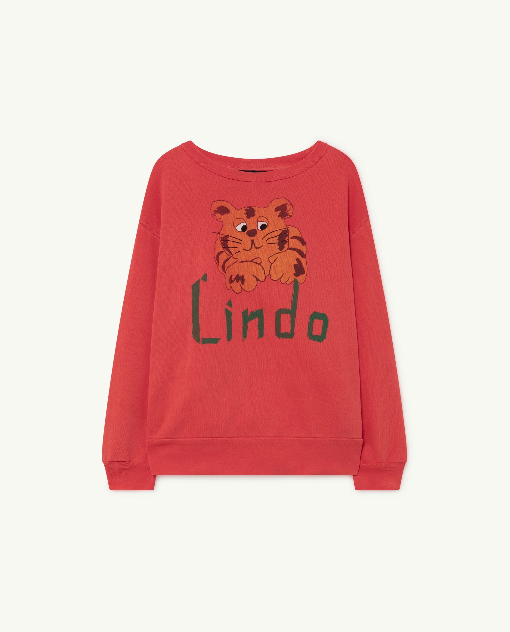 Red Lindo Bear Sweatshirt PRODUCT FRONT