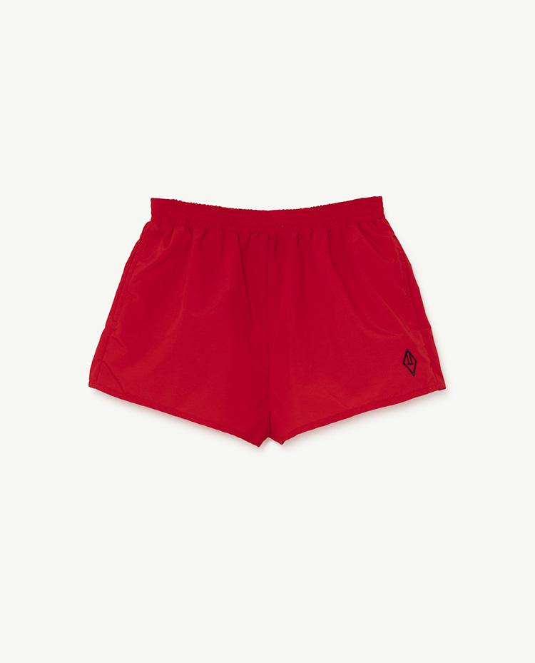 Red Logo Puppy Swimsuit COVER