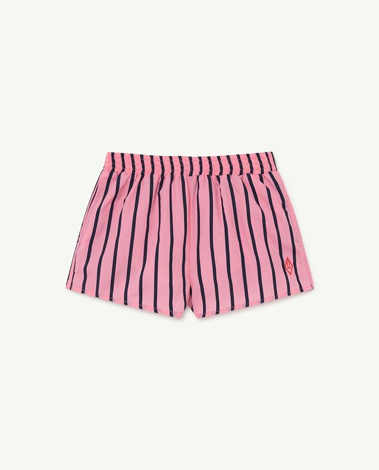 Pink Stripes Puppy Swimsuit COVER
