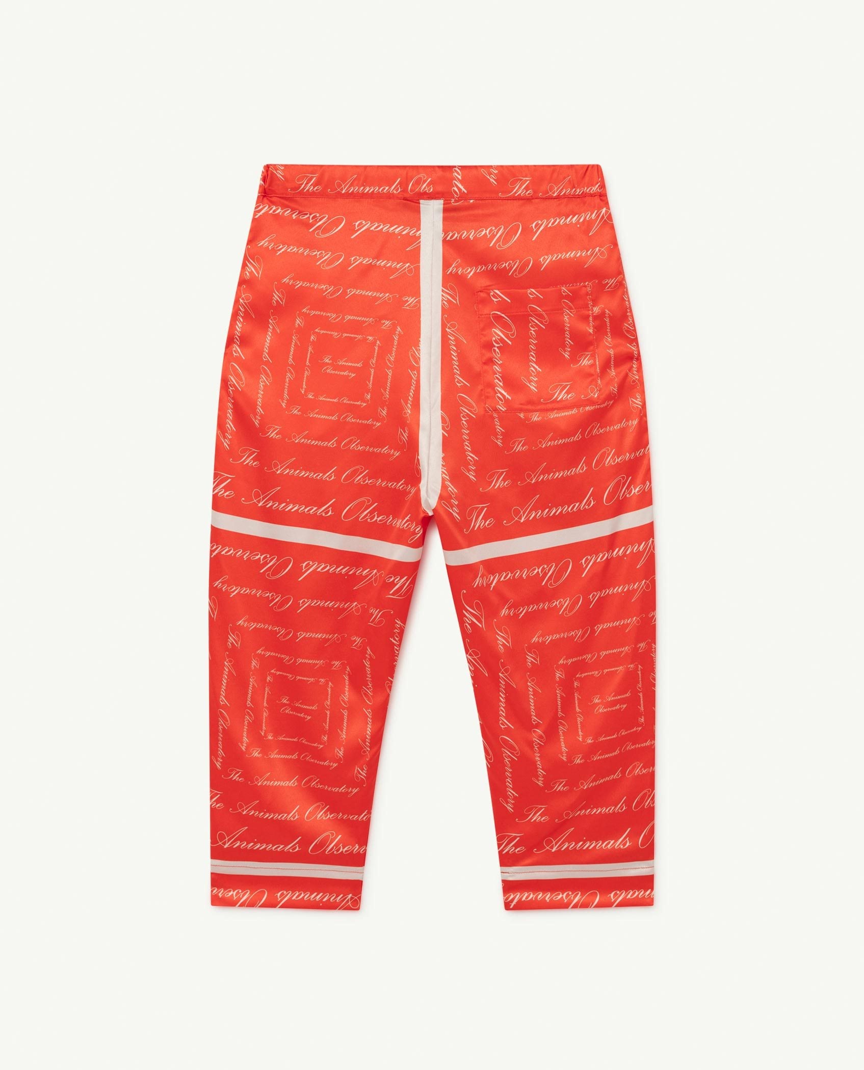 Red The Animals Silky Elephant Trousers PRODUCT BACK