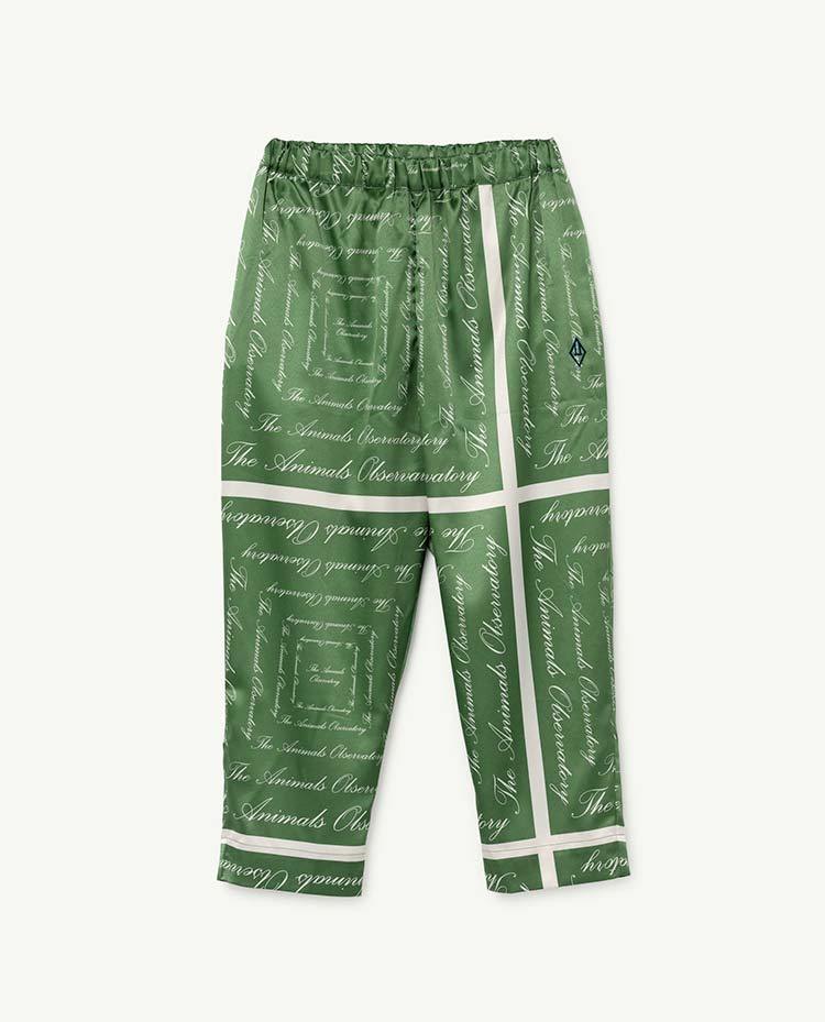 Green The Animals Silky Elephant Trousers COVER