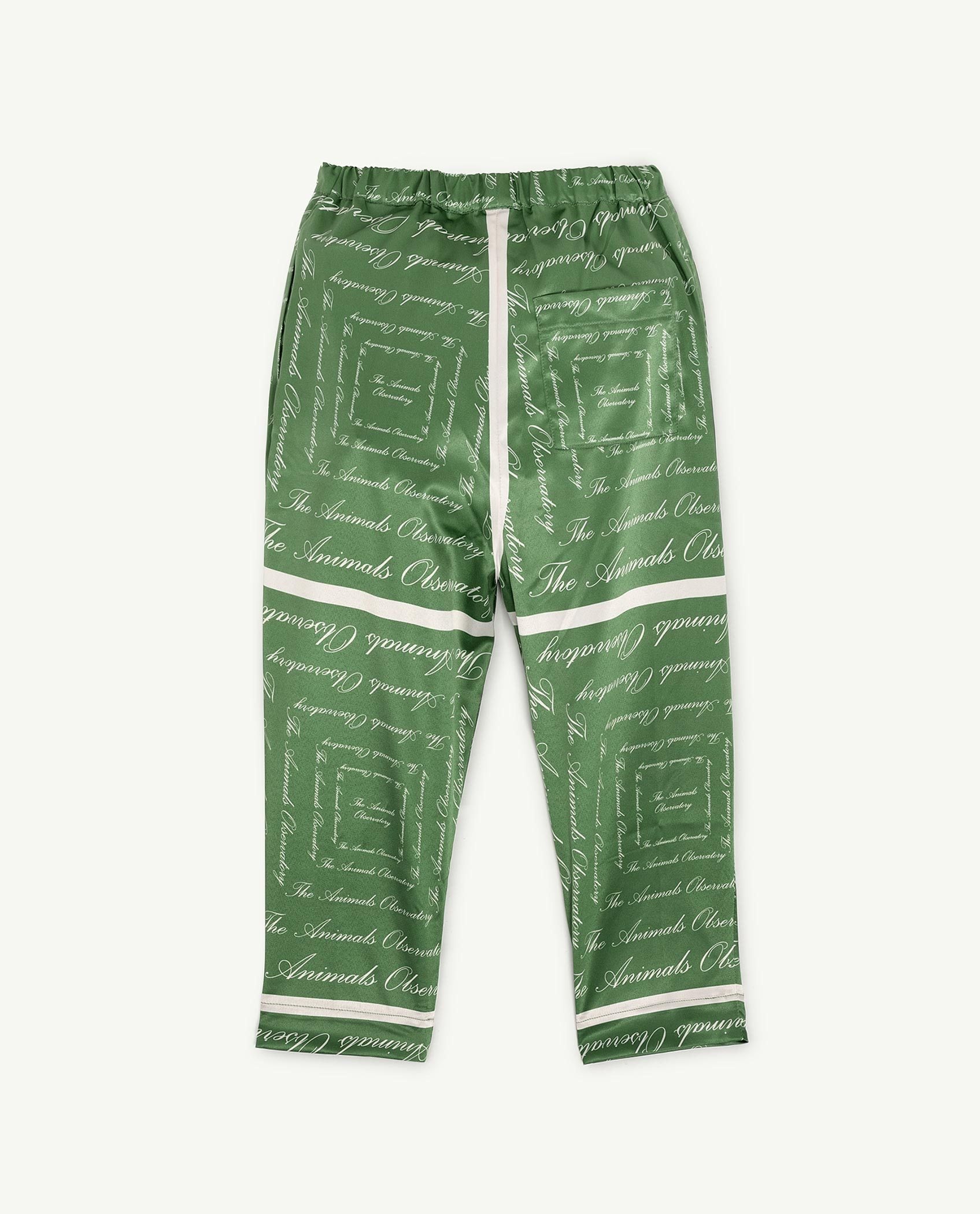 Green The Animals Silky Elephant Trousers PRODUCT BACK