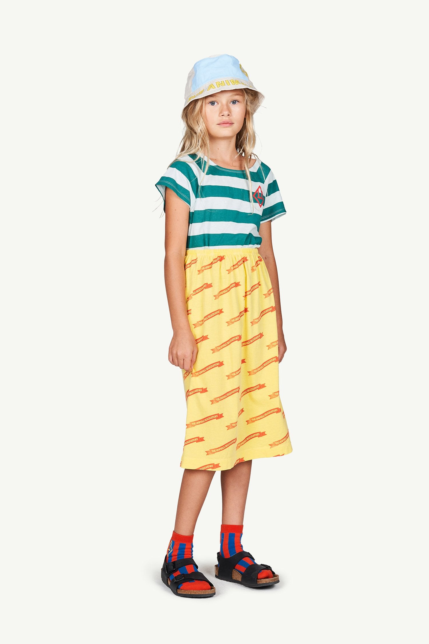 Soft Yellow Ribbons Ladybug Skirt MODEL FRONT