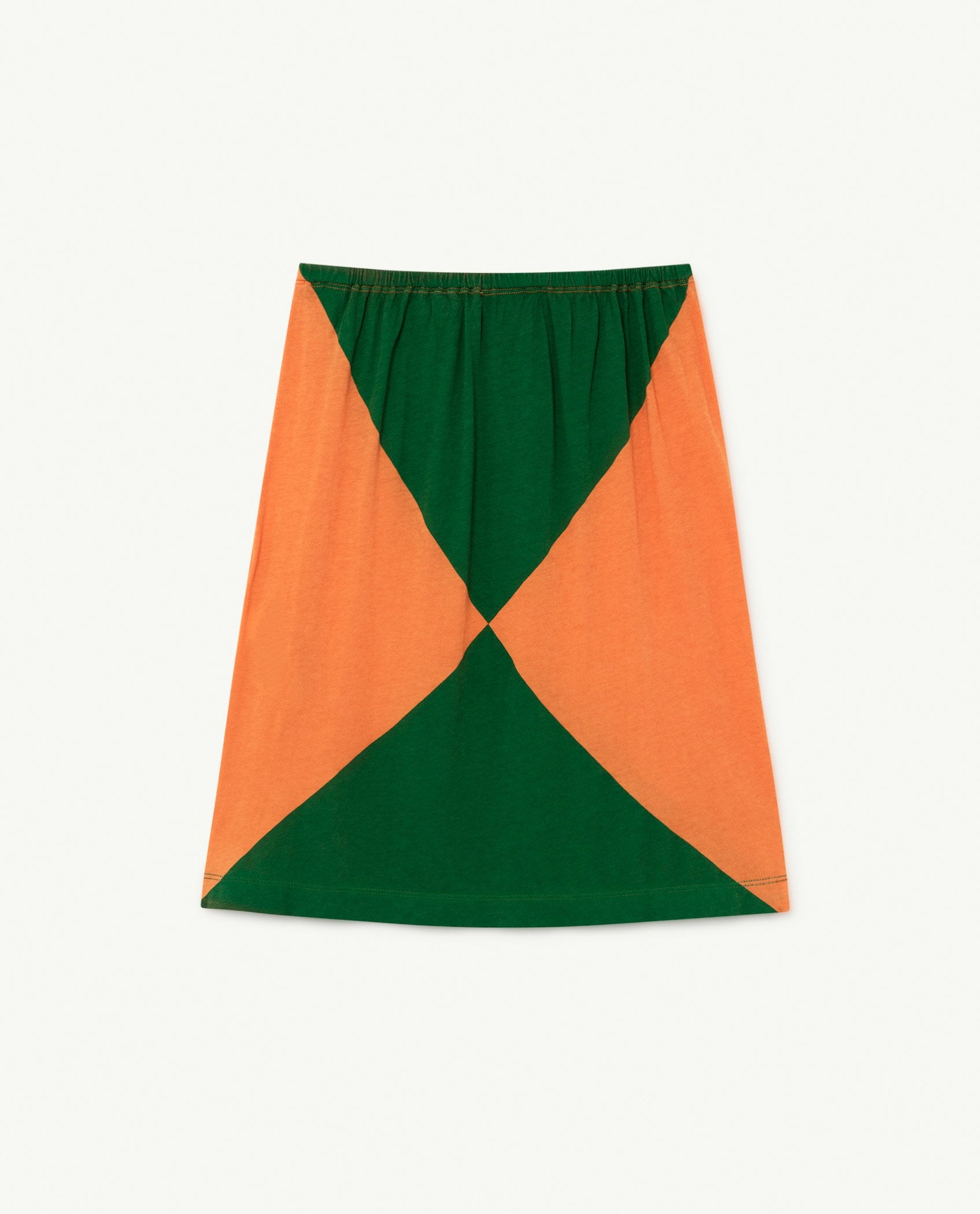 Orange Triangles Kitten Skirt PRODUCT BACK