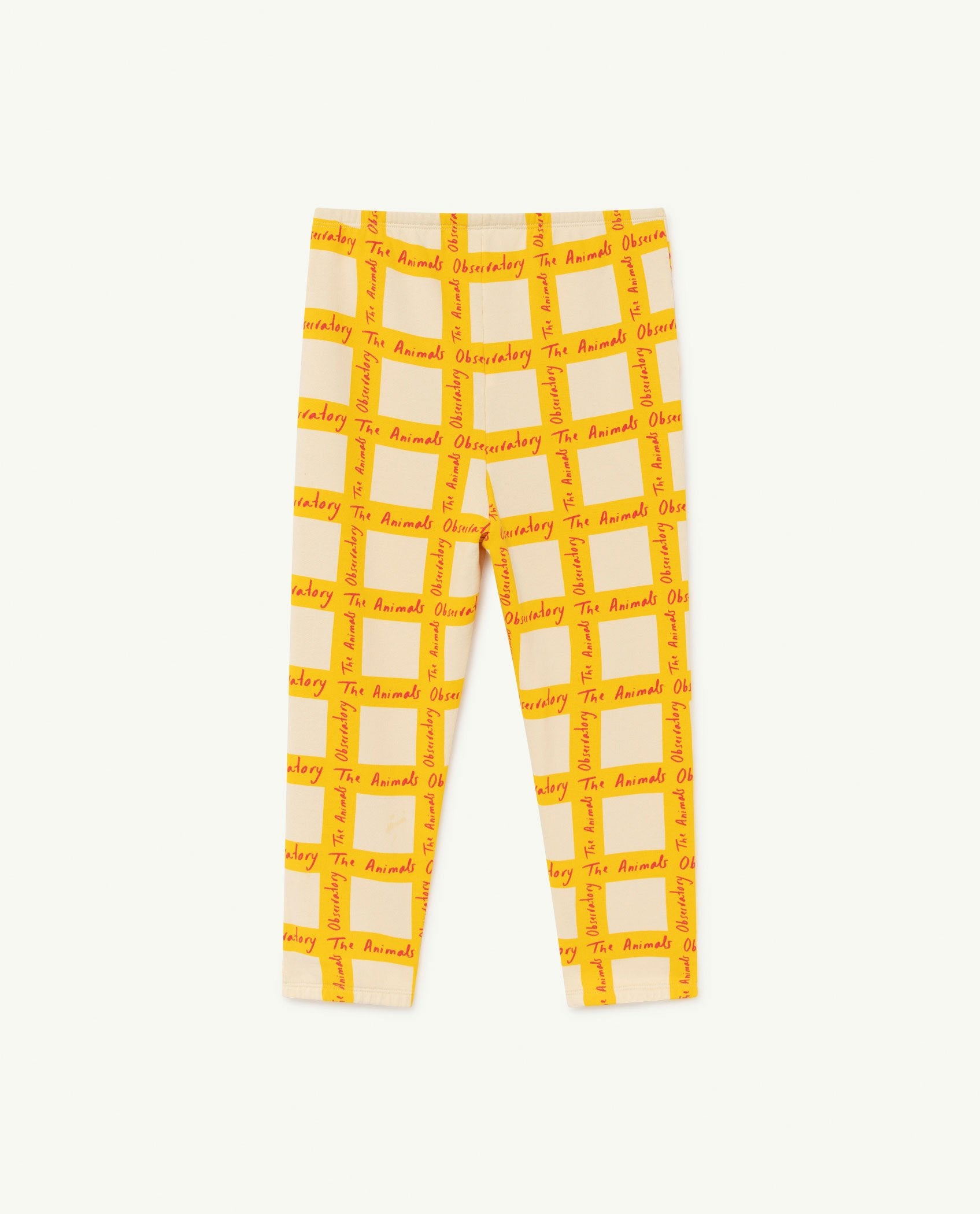 White Squares Dromedary Trousers PRODUCT BACK