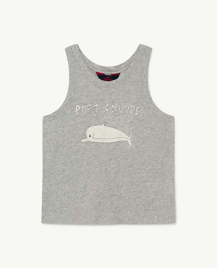 Grey Dolphin Frog T-shirt COVER
