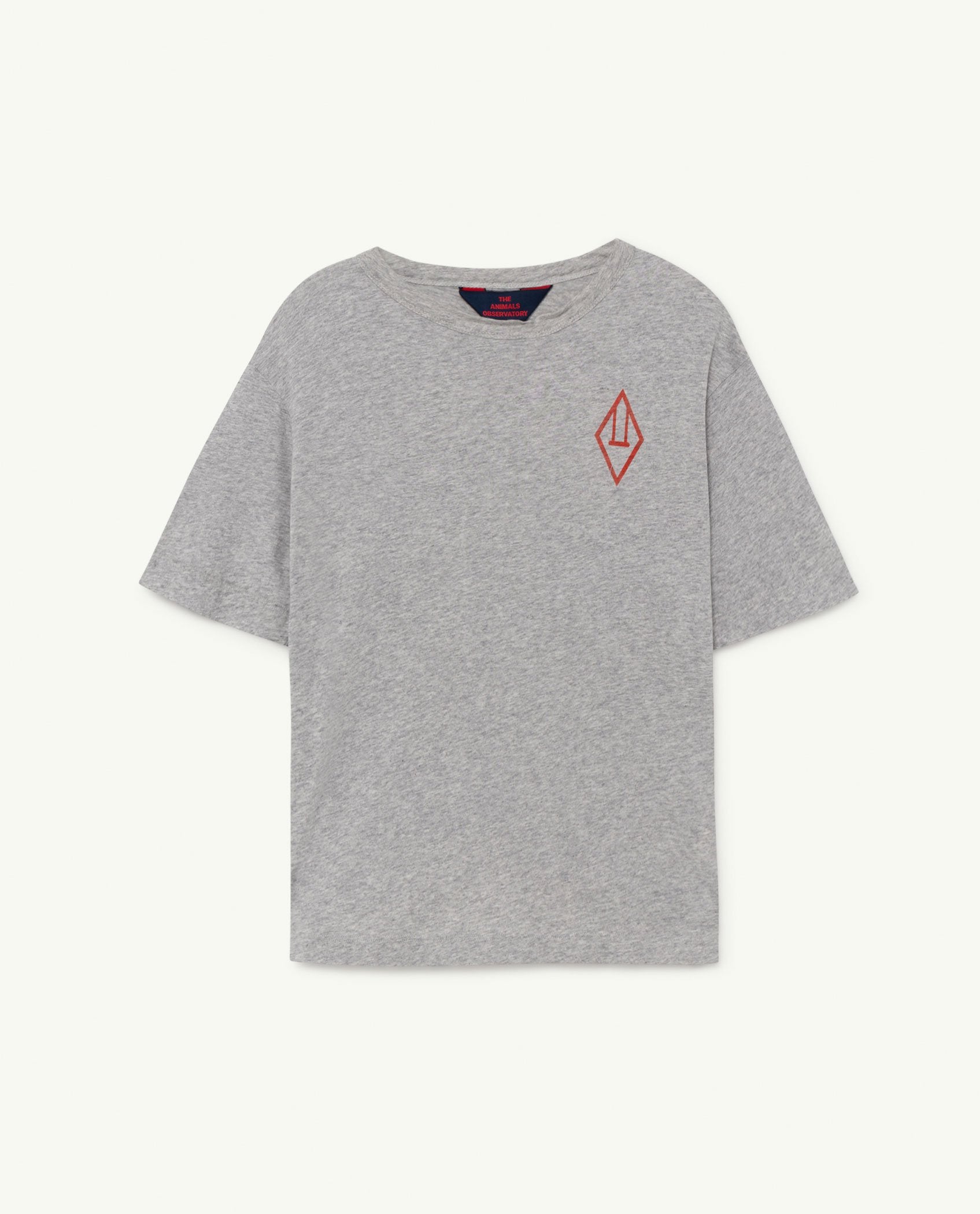 Grey Logo Rooster Oversize T-shirt PRODUCT FRONT