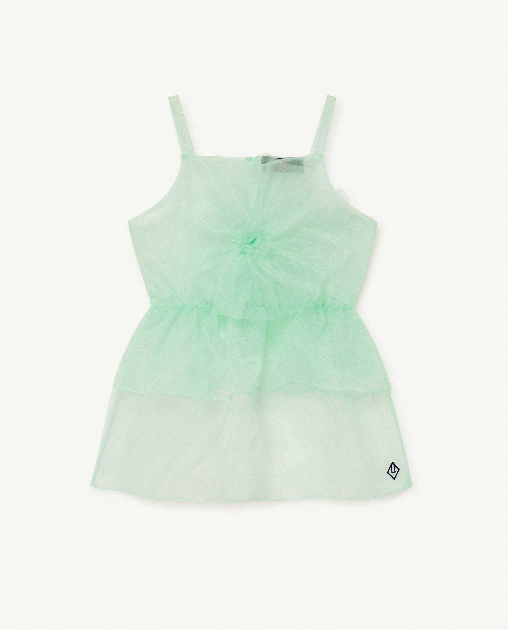Soft Green Logo Dragonfly dress PRODUCT FRONT