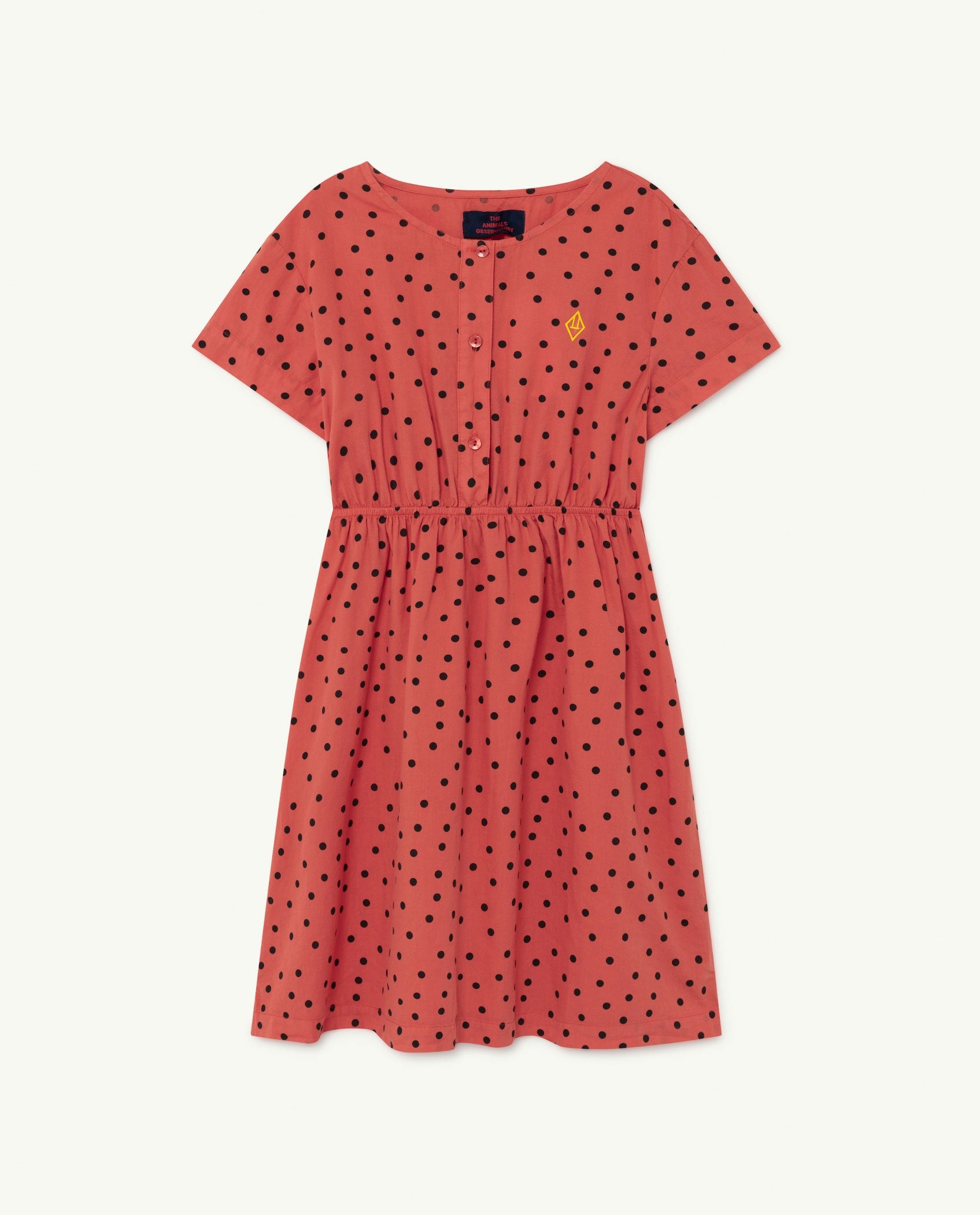 Red Dots Dolphin Dress PRODUCT FRONT