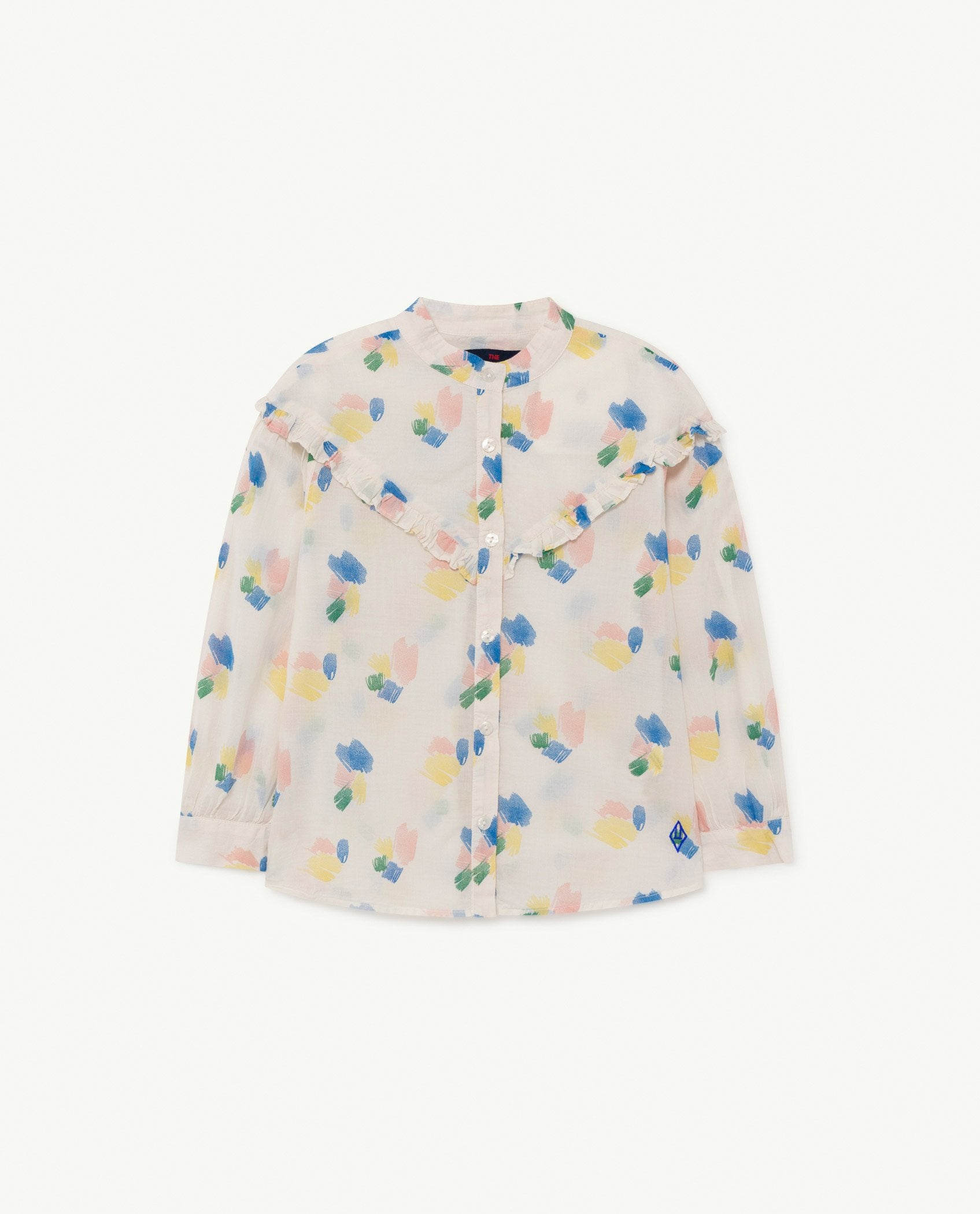 White Strokes Cuckoo Blouse PRODUCT FRONT