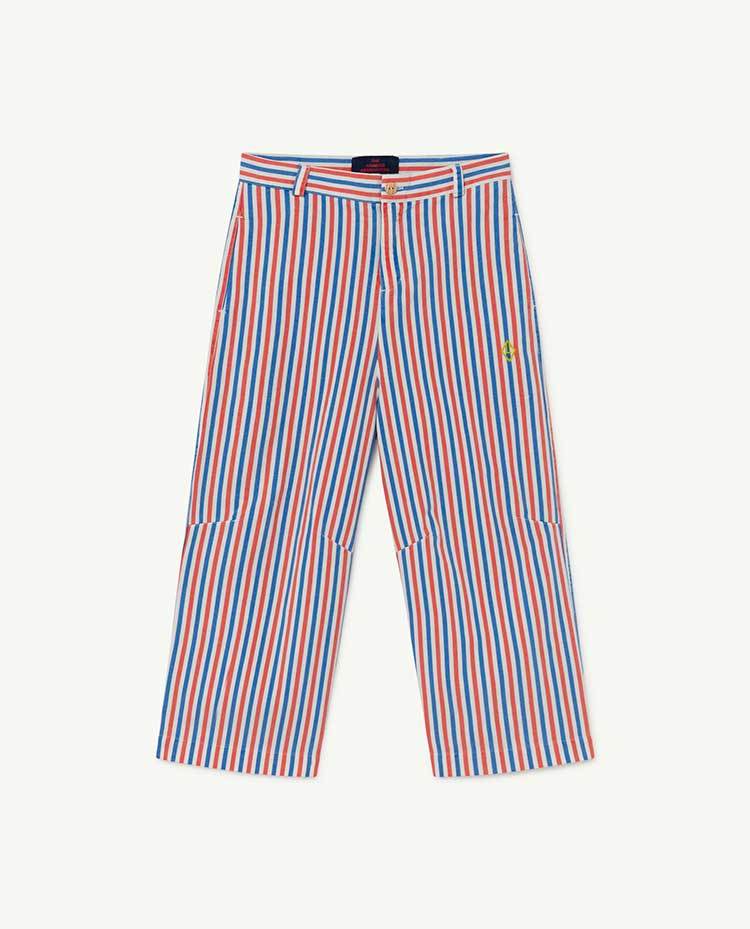 White Stripes Camel Trousers COVER