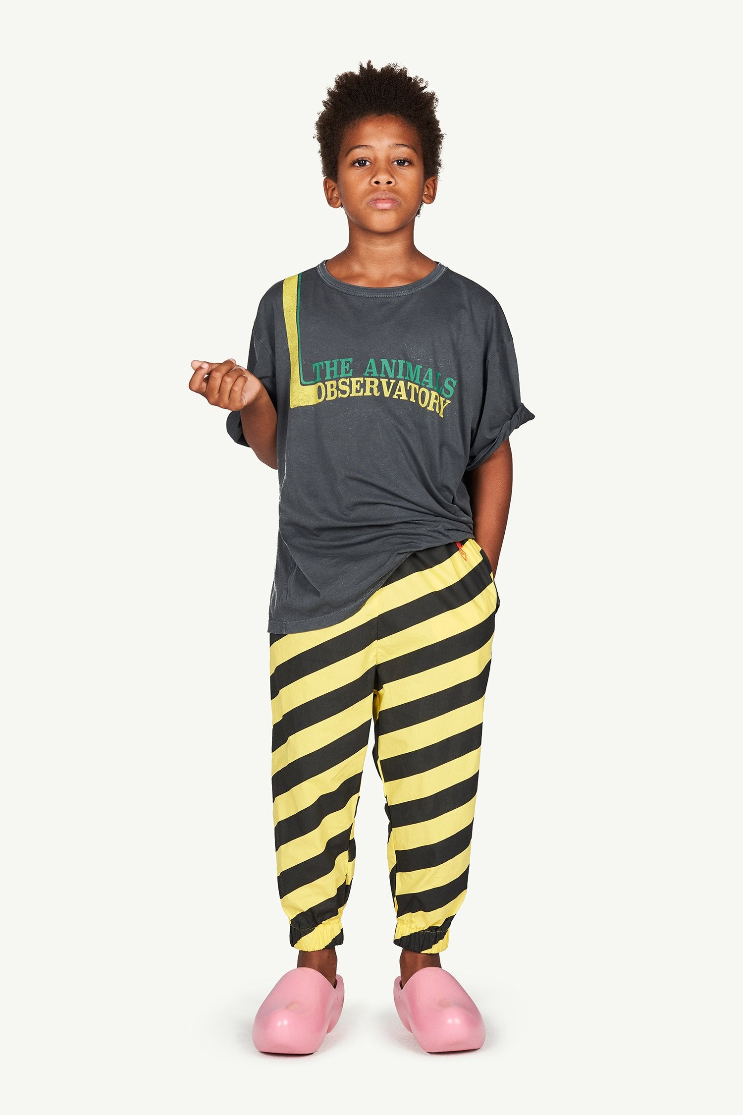Yellow Stripes Rhino Trousers MODEL FRONT