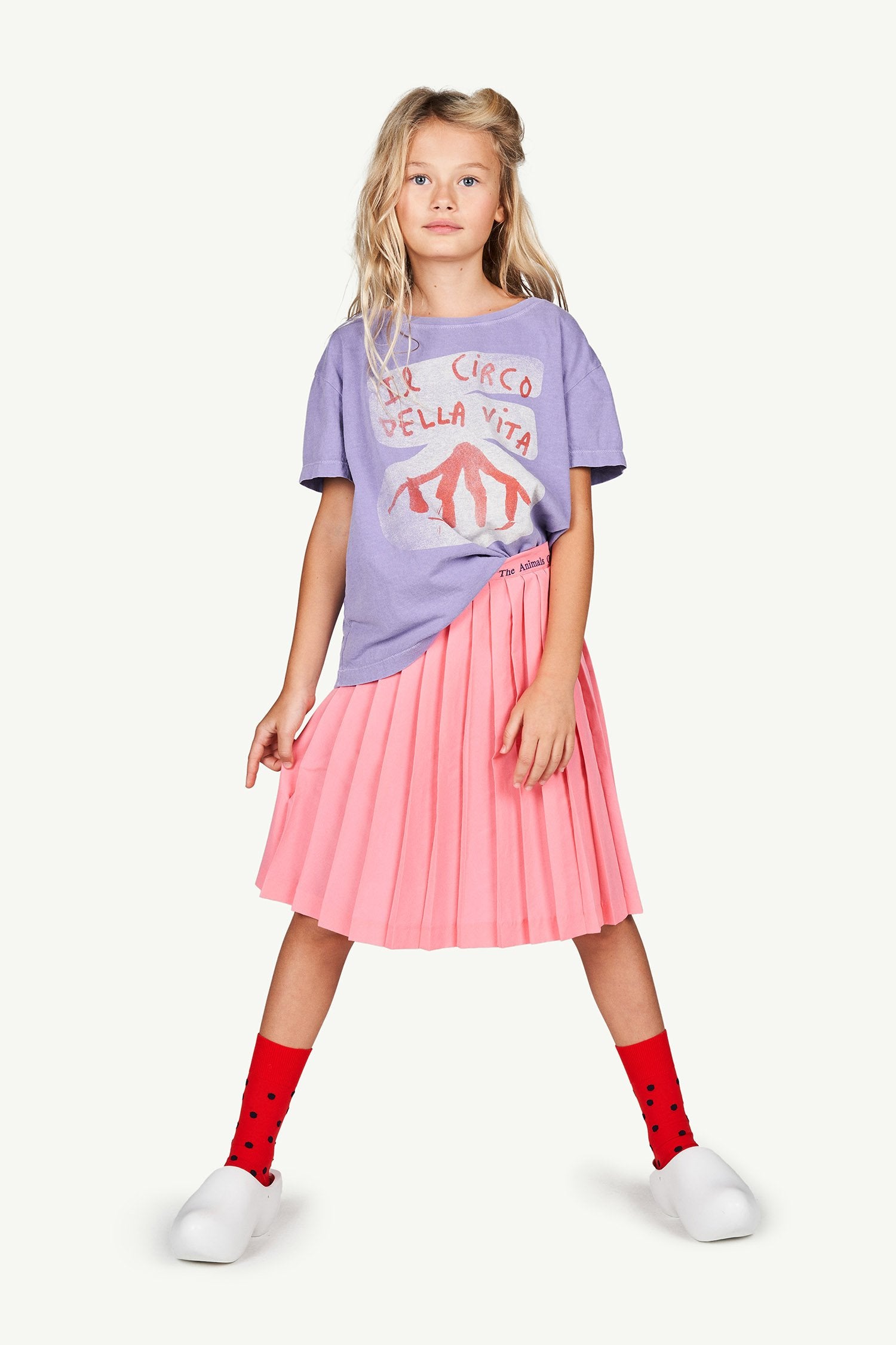 Pink The Animals Cat Skirt MODEL FRONT