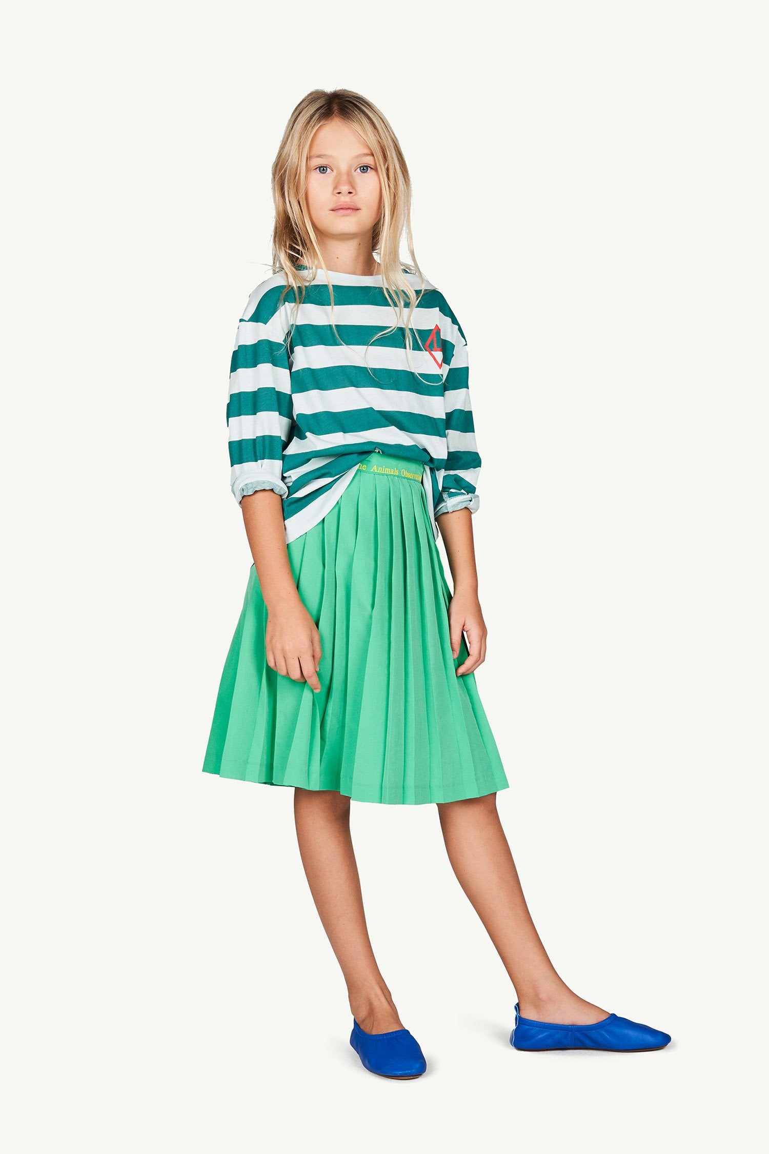 Green The Animals Cat Skirt MODEL FRONT