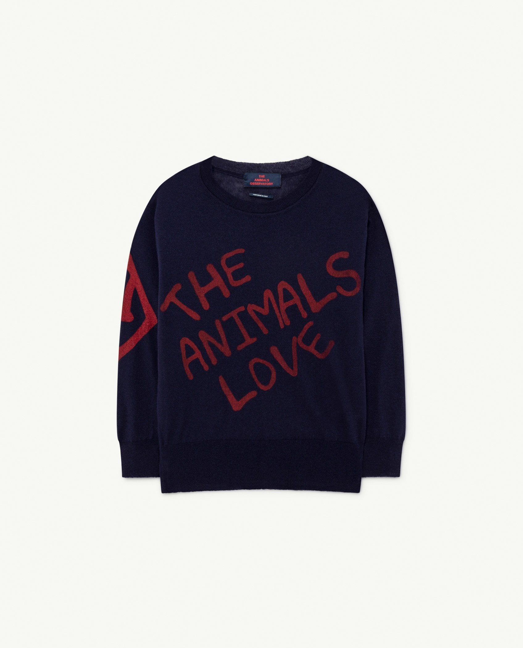 Navy The Animals Bull Sweater PRODUCT FRONT