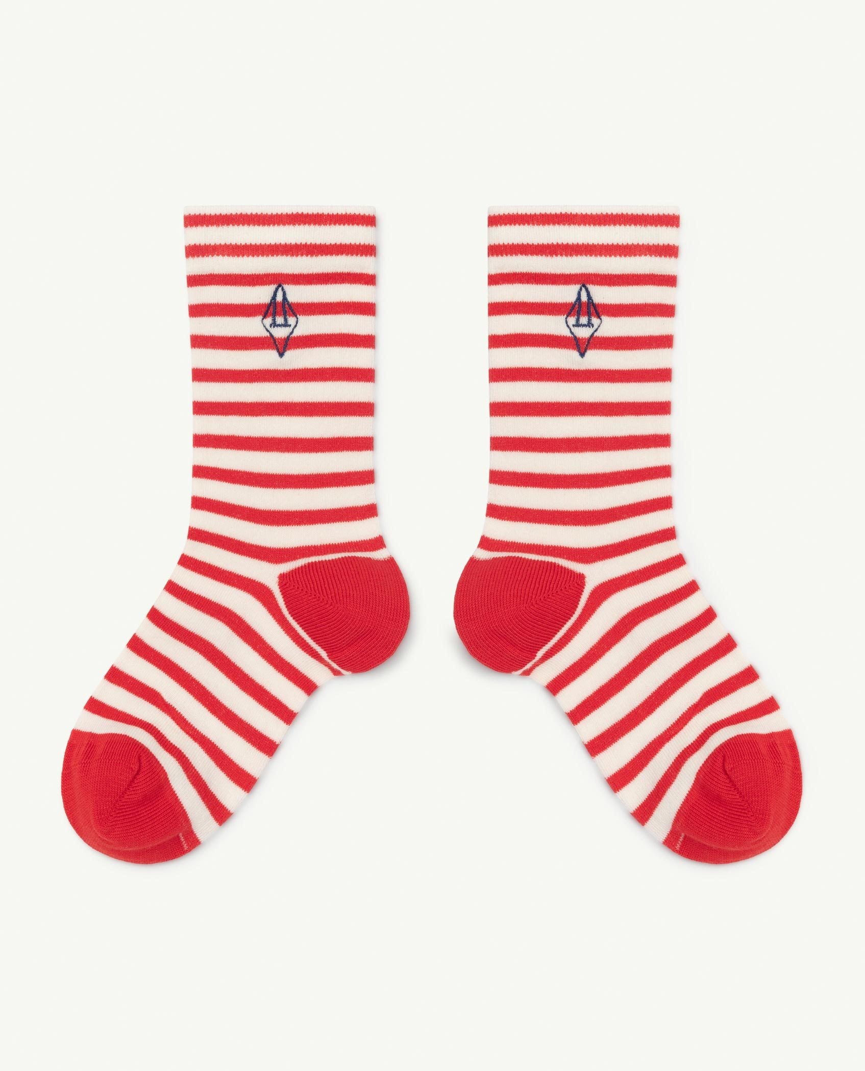 Red Logo Snail Socks PRODUCT FRONT